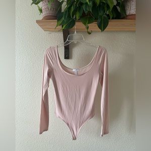 Leith Balletcore Scoop Neck Bodysuit Sz Medium